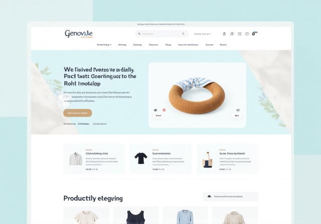 Screenshot del sito e-commerce per Genova Mare